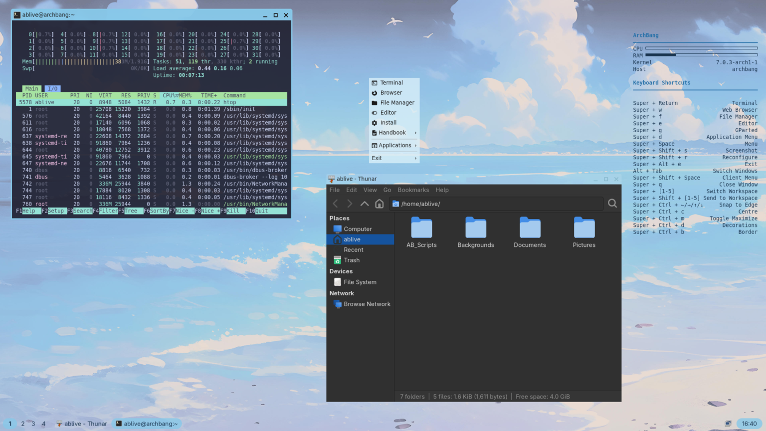 The wait is over Summer has arrived….. – ArchBang Linux